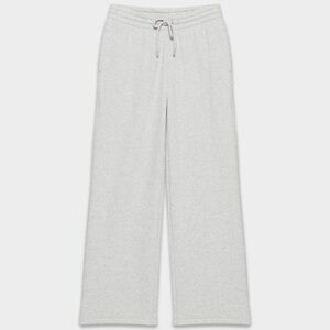 Aritzia Cozy Sweatfleece Boyfriend Wide Sweatpant, Heather Chrome XS Short